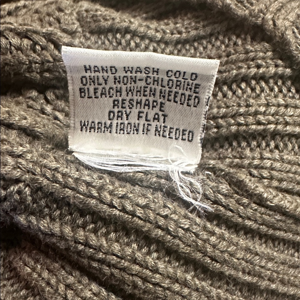 Abercrombie & Fitch Dark Brown Cable Knit Cardigan - Picture 9 of 9